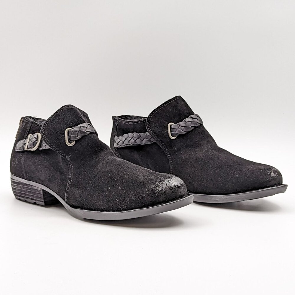 Born Women Nolina Black Leather Comfort Boots size 7.5M